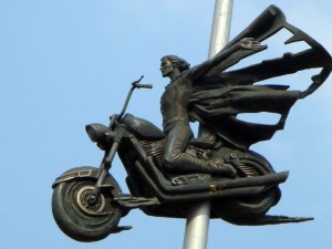 Russian Monument to Bikies