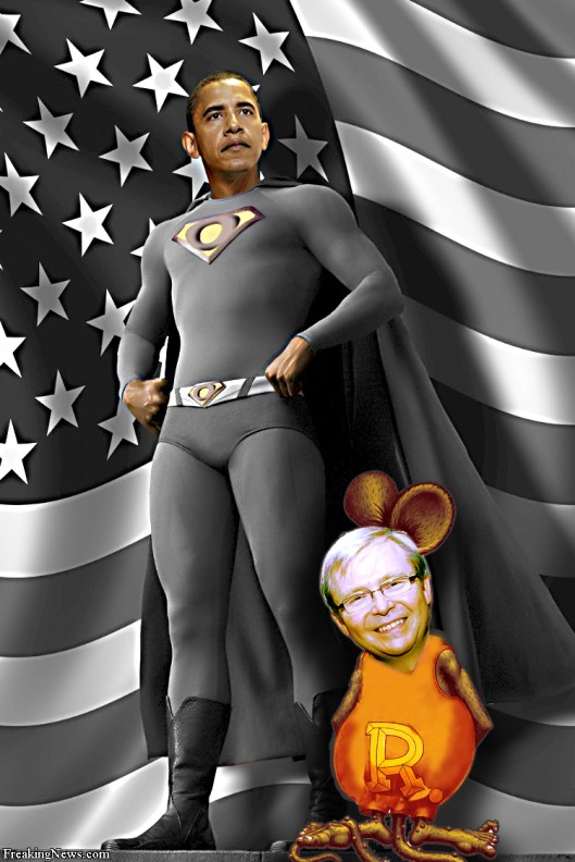 Obama+Marsupial Sidekick (2) Super Hero with Antechinus Sidekick