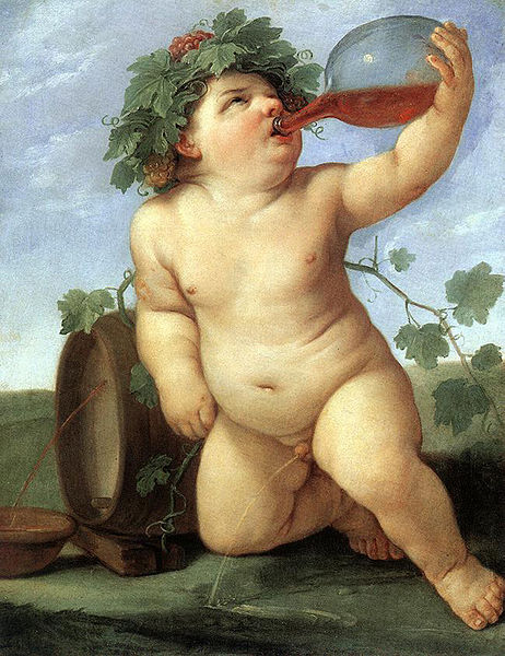 Drinking Bacchus by Guido Reni  (1575-1642)