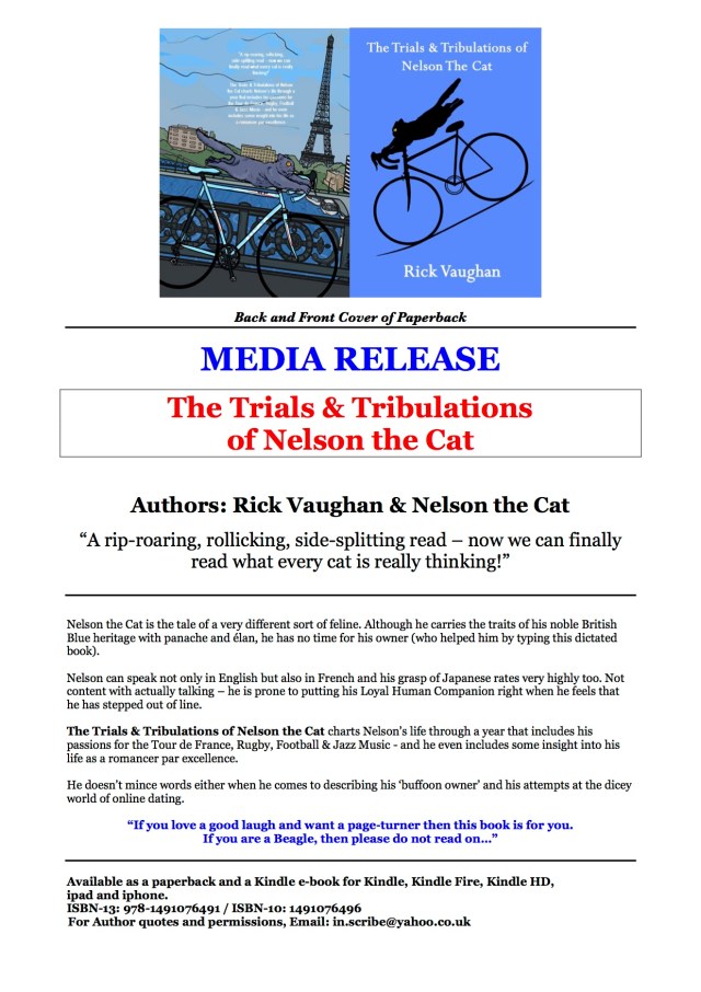 NELSON THE CAT_ MEDIA RELEASE_Rick Vaughan_ Author