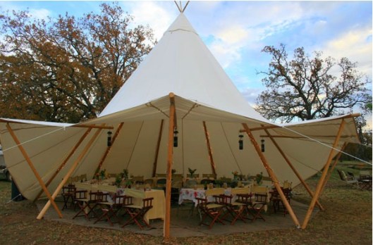 Replica wedding tent - not actual size